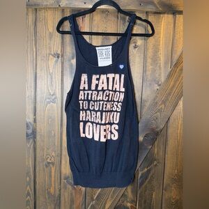 VTG Harajuku Lovers Tank Top Graphic Print